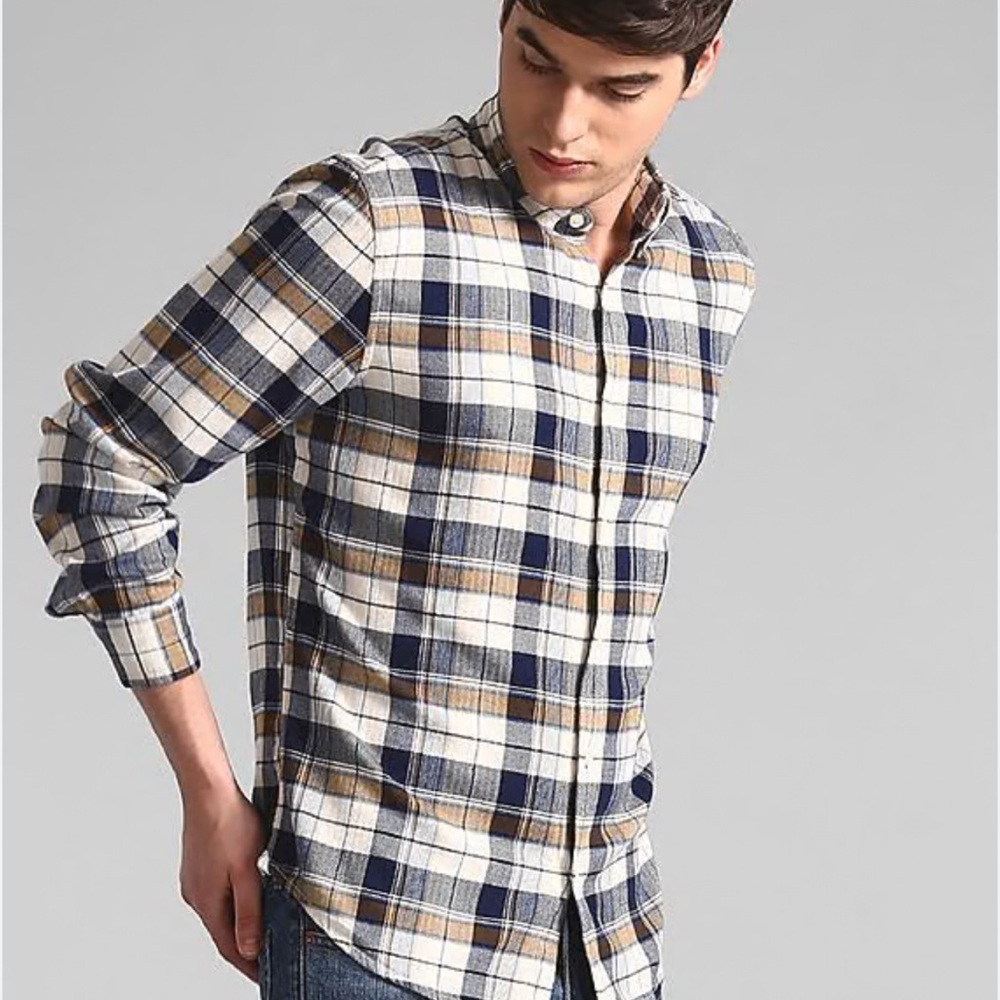 Gap Plaid Flannel Button Down Shirt M